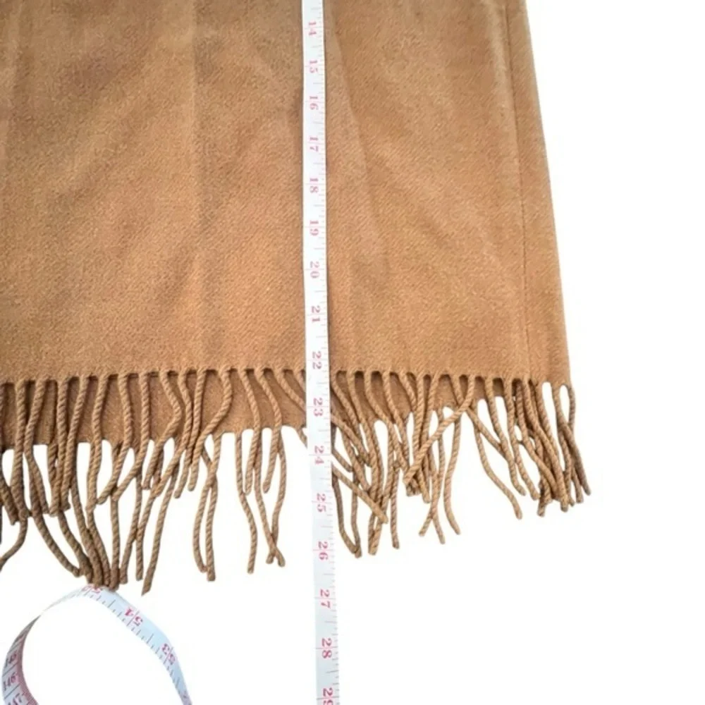 100% Wool Short Skirt Jones New York Signature Size 16 NWT Lined‎ Brown Fringe